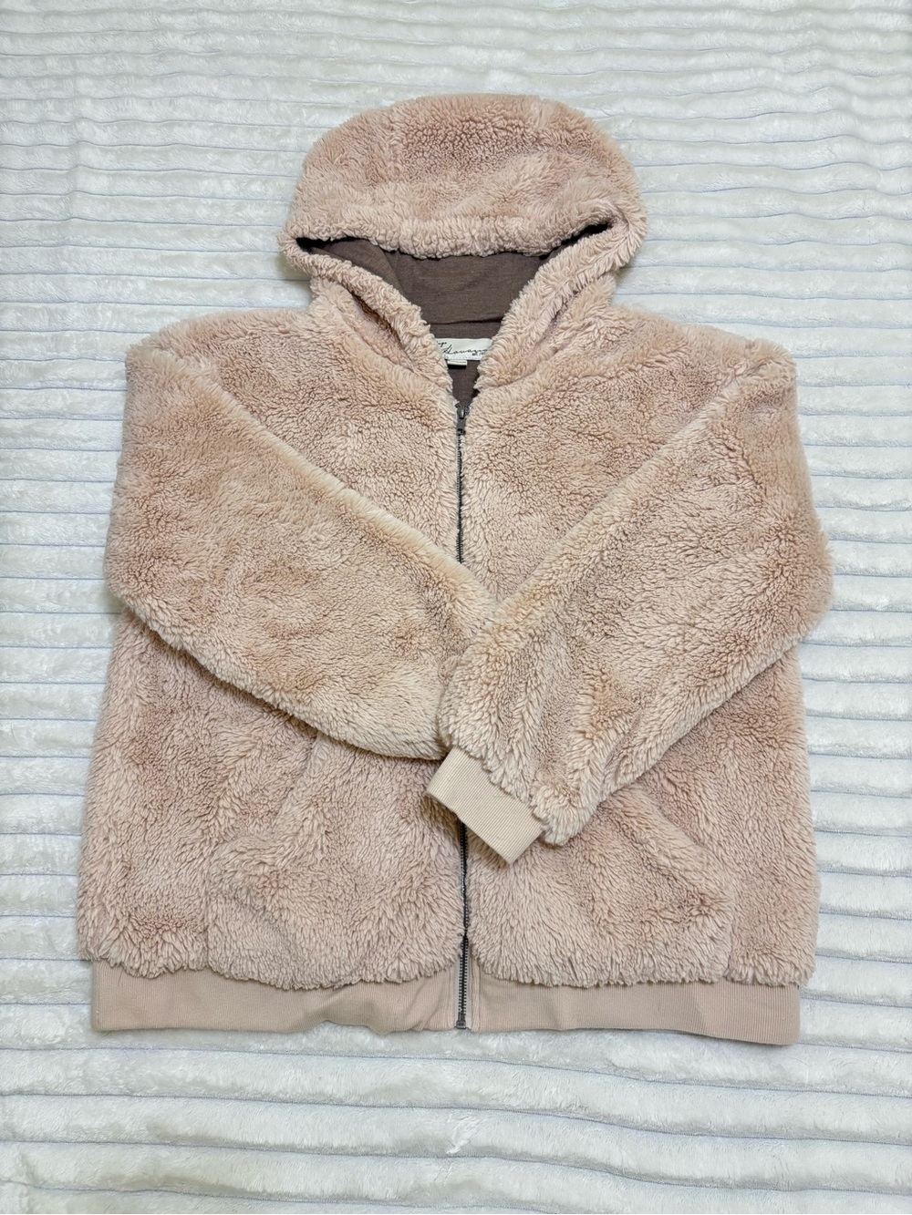 Vintage Havana teddy coat sz L faux fur cozy winter gorpcore loungewear
